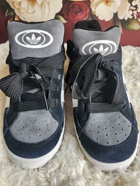 Adidas Campus Black & Gray Suede Sneakers